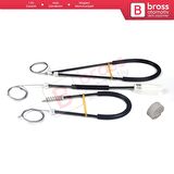 Renault Megane MK2 2002-2009 CC Cabriolet Convertible İçin Elektrikli Sol Kapı Cam Kriko Tamir Seti