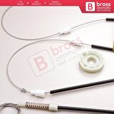 Peugeot 306 Phase 2/3 1997-2002 Cabrio Convertible 922285 İçin Elektrikli Sol Cam Kriko Tamir Seti