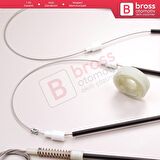 Peugeot 306 Phase 2/3 1997-2002 Cabrio Convertible 922285 İçin Elektrikli Sol Cam Kriko Tamir Seti