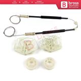 Mercedes Vito Viano Mixto MK2 W639 2003-2010 6397200046 İçin Ön Sol Kapı Cam Kriko Tamir Seti