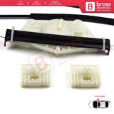 VW Golf MK5 A5 1K 1K1 2003-2009 3 Kapı HB Coupe 1K3837461 İçin Elektrikli Sol Cam Kriko Tamir Seti