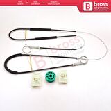 Smart Fortwo MK1 450 1998-2007 Coupe Cabrio Convertible C0002702 İçin Elektrikli Sağ Cam Kriko Seti