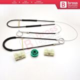 Smart Fortwo MK1 450 1998-2007 Coupe Cabrio Convertible C0002702 İçin Elektrikli Sağ Cam Kriko Seti