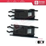 BMW E36 E39 X5 E53 E46 için 2 Adet Sunroof Kızak Ray Tamir Klipsi 54137134516