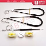 Nissan Primera P12 WP12 2001-2008 4/5 Kapı 80771AV601 İçin Elektrikli Ön Sol Cam Kriko Tamir Seti