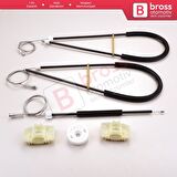 Nissan Primera P12 WP12 2001-2008 4/5 Kapı 80771AV601 İçin Elektrikli Ön Sol Cam Kriko Tamir Seti