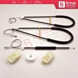 Nissan Primera P12 WP12 2001-2008 4/5 Kapı 80771AV601 İçin Elektrikli Ön Sol Cam Kriko Tamir Seti