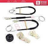 VW Touareg MK1 7L Porsche Cayenne 9PA 955 957 2002-2010 İçin Elektrikli Ön Sağ Cam Kriko Tamir Seti