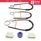 Renault Megane MK2 2002-2008 4/5 Kapı 8201010926 İçin Ön Sol Kapı Cam Kriko Tamir Seti