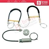 Audi A3 MK2 8P 8PA 8P1 2003-2013 4/5 Kapı 8P4839461 İçin Arka Sol Cam Kriko Tamir Seti