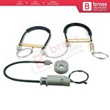 Audi A3 MK2 8P 8PA 8P1 2003-2013 4/5 Kapı 8P4839461 İçin Arka Sol Cam Kriko Tamir Seti