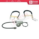 Audi A3 MK2 8P 8PA 8P1 2003-2013 4/5 Kapı 8P4839461 İçin Arka Sol Cam Kriko Tamir Seti