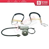 Audi A3 MK2 8P 8PA 8P1 2003-2013 4/5 Kapı 8P4839461 İçin Arka Sol Cam Kriko Tamir Seti