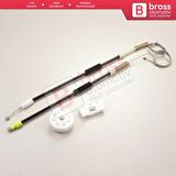 Mercedes CLS Class C219 W219 2004-2011 A2197300846 İçin Arka Sağ Cam Kriko Tamir Seti