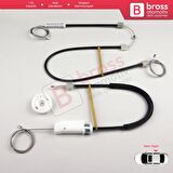 BMW 1 E87 2003-2012 5-Kapı Hatchback 51337138466 İçin Ön Sağ Cam Kriko Tamir Seti