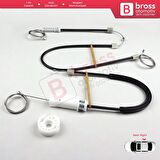 BMW 1 E87 2003-2012 5-Kapı Hatchback 51337138466 İçin Ön Sağ Cam Kriko Tamir Seti