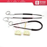 Mini Cooper MK1 R50 R52 R53 2001-2008 2/3 Kapı HB Convertible 51337039451 İçin Sol Cam Kriko Seti