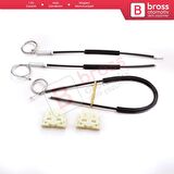 Mini Cooper MK1 R50 R52 R53 2001-2008 2/3 Kapı HB Convertible 51337039451 İçin Sol Cam Kriko Seti