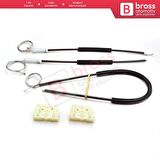 Mini Cooper MK1 R50 R52 R53 2001-2008 2/3 Kapı HB Convertible 51337039451 İçin Sol Cam Kriko Seti