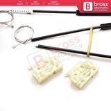 Mini Cooper MK1 R50 R52 R53 2001-2008 2/3 Kapı HB Convertible 51337039451 İçin Sol Cam Kriko Seti