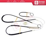 VW Phaeton 3D MK1 2002-2016 V6 V8 W12 SWB LWB 3D1837462 İçin Ön Sağ Kapı Cam Kriko Tamir Seti