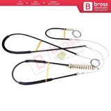 VW Phaeton 3D MK1 2002-2016 V6 V8 W12 SWB LWB 3D1837462 İçin Ön Sağ Kapı Cam Kriko Tamir Seti