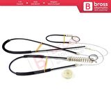 VW Phaeton 3D MK1 2002-2016 V6 V8 W12 SWB LWB 3D1837462 İçin Ön Sağ Kapı Cam Kriko Tamir Seti