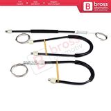 VW Phaeton 3D MK1 2002-2016 V6 V8 W12 SWB LWB 3D1837461 İçin Ön Sol Kapı Cam Kriko Tamir Seti