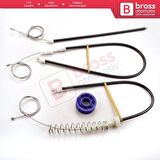 Audi TT MK2 8J3 8J9 2006-2014 2-Kapı Coupe Convertible 8J0837461 İçin Sol Kapı Cam Kriko Tamir Seti