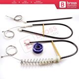 Audi TT MK2 8J3 8J9 2006-2014 2-Kapı Coupe Convertible 8J0837461 İçin Sol Kapı Cam Kriko Tamir Seti