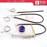 Audi TT MK2 8J3 8J9 2006-2014 2-Kapı Coupe Convertible 8J0837462 İçin Sağ Kapı Cam Kriko Tamir Seti