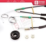 Volvo C70 MK1 872 1996-2002 2-Kapı Coupe 9467885 İçin Sağ Cam Kriko Tamir Seti