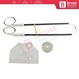 Audi A6 C6 S6 4F 4F2 4F5 2004-2011 4/5 Kapı 4F0839461 İçin Elektrikli Arka Sol Cam Kriko Tamir Seti