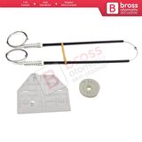 Audi A6 C6 S6 4F 4F2 4F5 2004-2011 4/5 Kapı 4F0839461 İçin Elektrikli Arka Sol Cam Kriko Tamir Seti