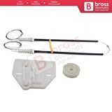 Audi A6 C6 S6 4F 4F2 4F5 2004-2011 4/5 Kapı 4F0839461 İçin Elektrikli Arka Sol Cam Kriko Tamir Seti