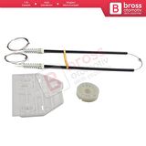 Audi A6 C6 S6 4F 4F2 4F5 2004-2011 4/5 Kapı 4F0839461 İçin Elektrikli Arka Sol Cam Kriko Tamir Seti