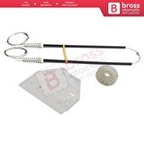 Audi A6 C6 S6 4F 4F2 4F5 2004-2011 4/5 Kapı 4F0839461 İçin Elektrikli Arka Sol Cam Kriko Tamir Seti