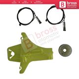 VW Tiguan MK1 5N 2007-2018 5-Kapı SUV 5N0839461 İçin Arka Sol Kapı Cam Kriko Tamir Seti