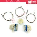 VW Tiguan MK1 5N 2007-2018 5-Kapı SUV 5N0837462 İçin Ön Sağ Kapı Cam Kriko Tamir Seti