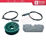 Mercedes CLK Class W209 C209 A209 2002-2009 Coupe Convertible İçin Arka Sağ Cam Kriko Tamir Seti