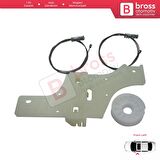 Peugeot 508 MK1 W23  8D 8E 2010-2018 4/5 Kapı 9221GY İçin Elektrikli Ön Sol Cam Kriko Tamir Seti