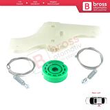 Peugeot 508 MK1 W23  8D 8E 2010-2018 4/5 Kapı 9223H6 İçin Elektrikli Arka Sol Cam Kriko Tamir Seti