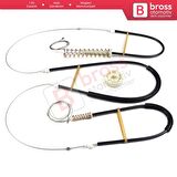 BMW 5 Serisi E39 04/1999-2004 4/5 Kapı Makyajlı Kasa 51338236860 İçin Ön Sol Cam Kriko Tamir Seti