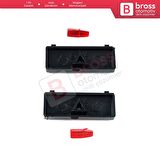 BMW X5 E53 5 Serisi E39 64116915812 İçin 2 Parça Klima Kontrol Sıcaklık Arttırma Düğme Kapağı Seti