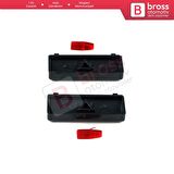 BMW X5 E53 5 Serisi E39 64116915812 İçin 2 Parça Klima Kontrol Sıcaklık Arttırma Düğme Kapağı Seti