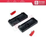 BMW X5 E53 5 Serisi E39 64116915812 İçin 2 Parça Klima Kontrol Sıcaklık Arttırma Düğme Kapağı Seti