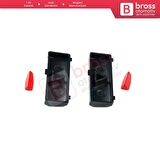 BMW X5 E53 5 Serisi E39 64116915812 İçin 2 Parça Klima Kontrol Sıcaklık Arttırma Düğme Kapağı Seti