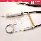 Audi A5 Sportback 8T 2008-2017 8T8837461 62 İçin Elektrikli Ön Sağ veya Sol Cam Kriko Tamir Seti