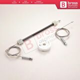 BMW 5 Serisi E60 E61 2003-2010 4/5 Kapı 51357184746 İçin Elektrikli Arka Sağ Cam Kriko Tamir Seti