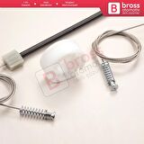 BMW 5 Serisi E60 E61 2003-2010 4/5 Kapı 51357184746 İçin Elektrikli Arka Sağ Cam Kriko Tamir Seti